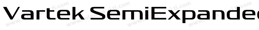 Vartek SemiExpandedMedium Regular字体转换